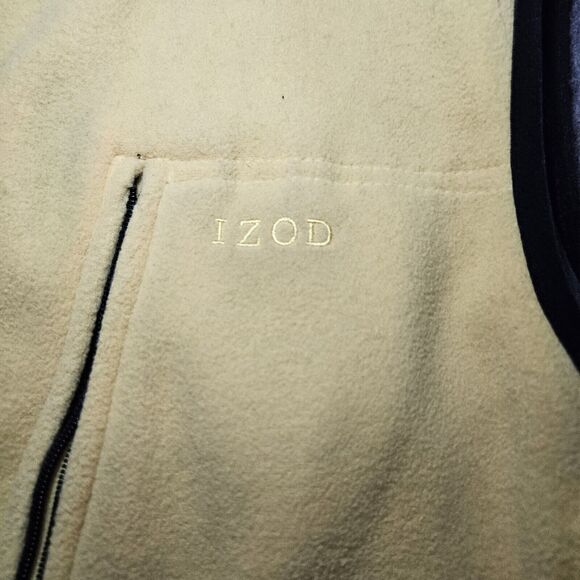 IZOD PerformX Mens Full Zip Reversible Fleece/soft Shell Vest Yellow/Black M - Picture 10 of 11